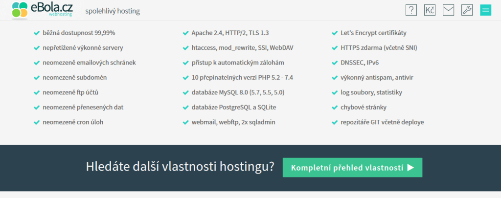 2 ebola recenze vlastnosti hostingu